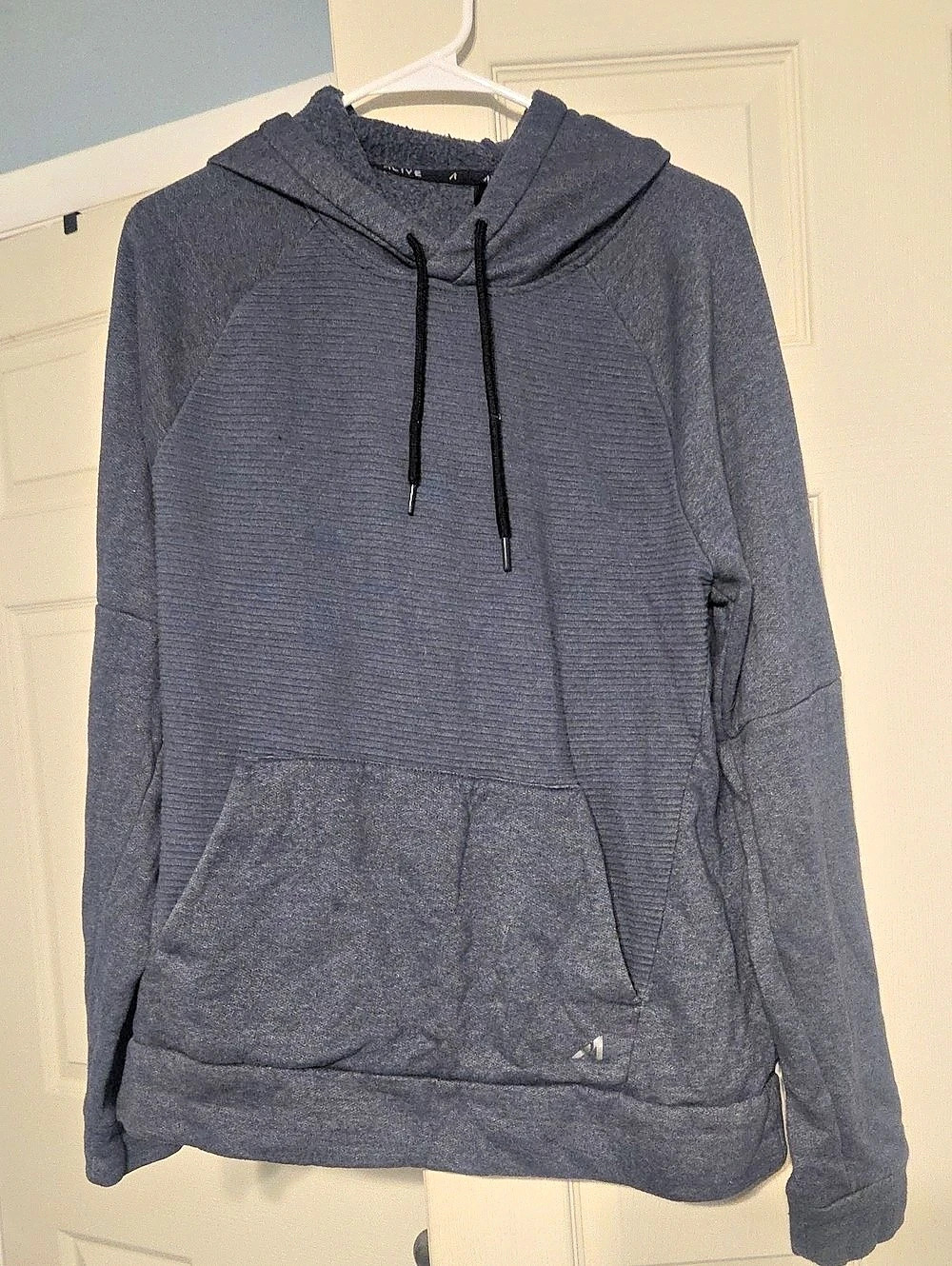 ALIVE Pullover Hoodie in Blue Size Large Like New